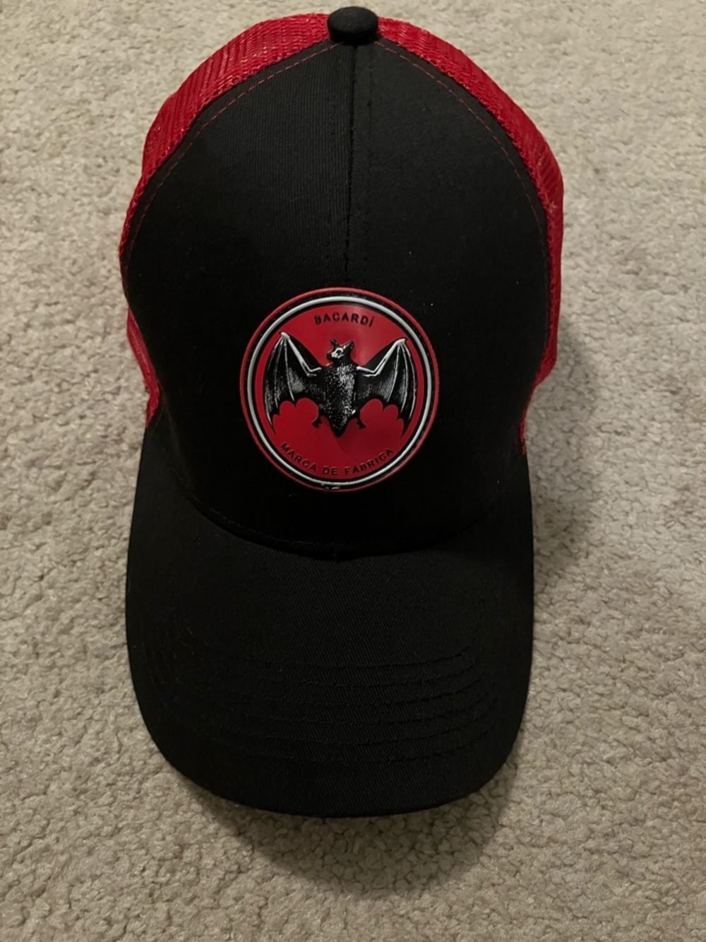 Bacardi Red & Black Logo Trucker Cap - Men